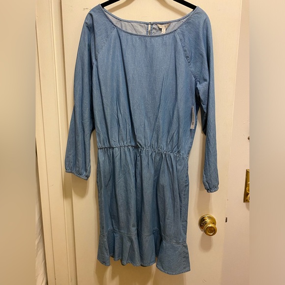 NWT Joie Arryn Blue chambray dress, size Medium - Picture 8 of 8